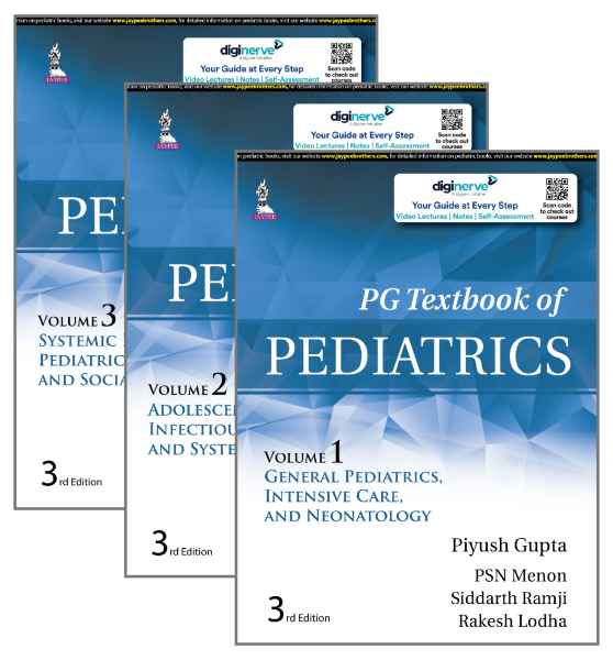 PG Textbook of Pediatrics 3 Volumes